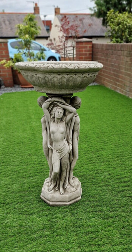 Large three graces bird bath - large,