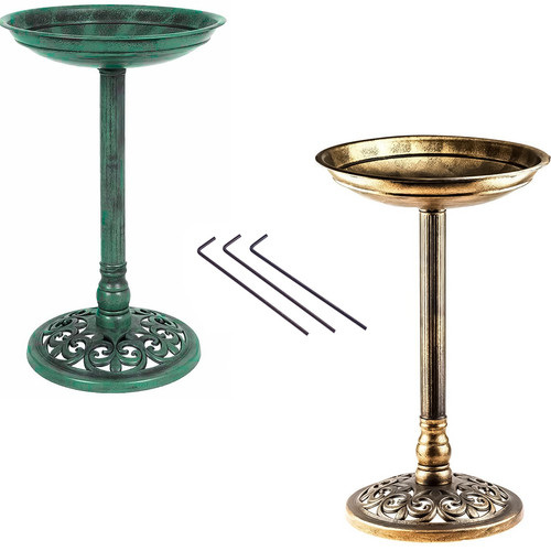 Bird bath pedestal water - bath,