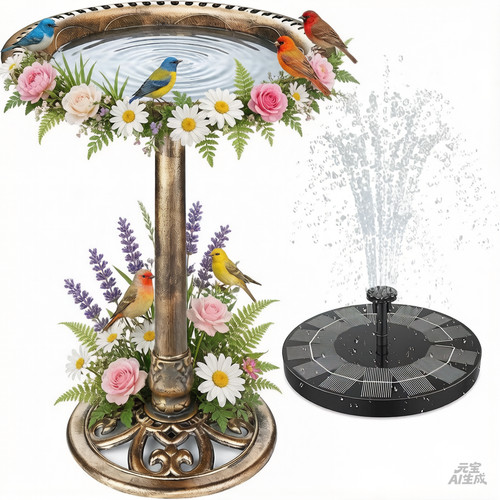Bird bath garden pedestal - bath,