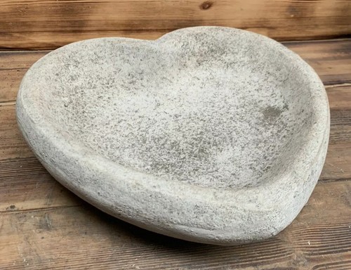 Stone garden bird - bird, bath