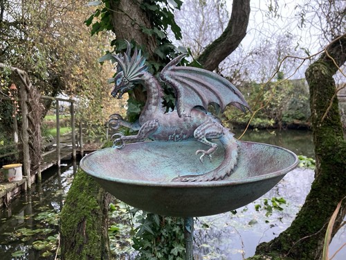 Metal blue dragon - dragon, /