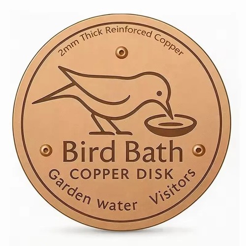 Copper bird bath purifier with - copper,