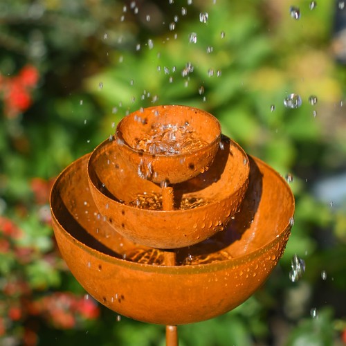 Rustic rain catcher steel - catcher,
