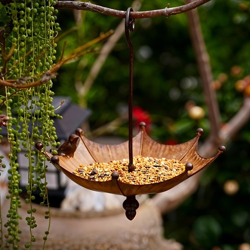 Hanging bird feeder bath round - bird,