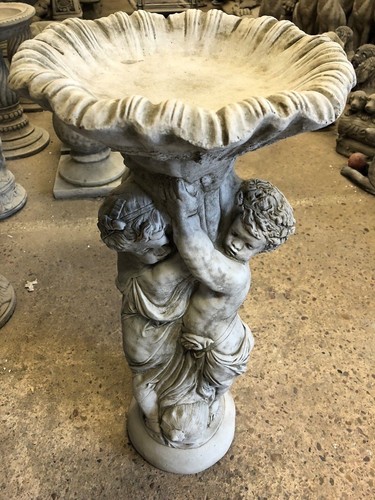 Stone bird bath twin - stone,