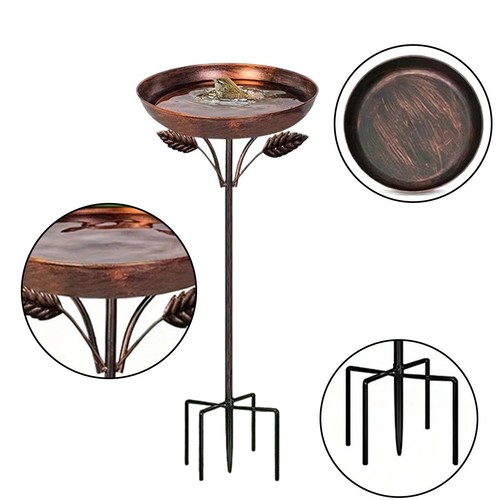 Patio garden bird bath retro - bird,