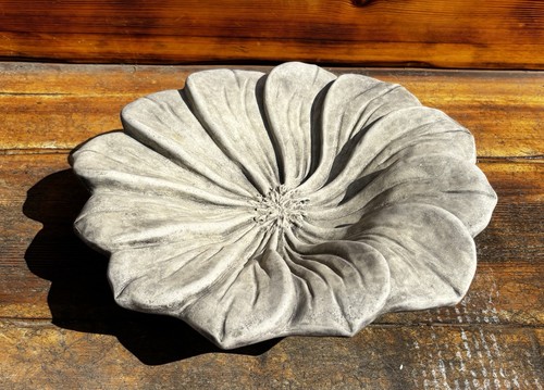 Stone garden flower bird bath - garden,