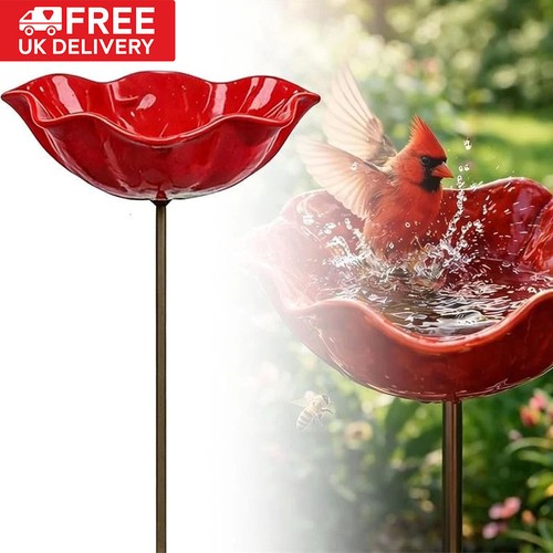 Outdoor metal red flower - outdoor,