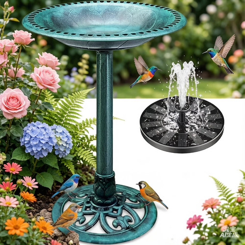 Outdoor patio garden - patio, bird