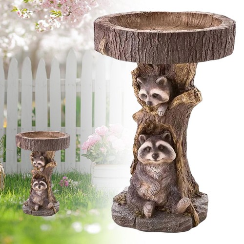 Polyresin antique raccoon - polyresin,