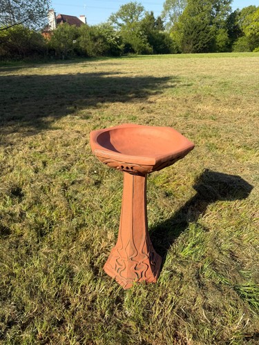 Celtic bird bath - bird,